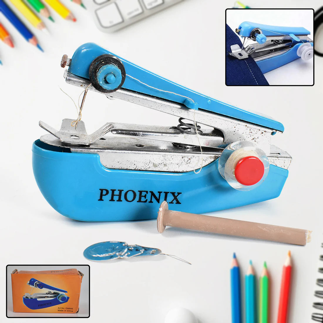 Mini Handheld Sewing Machine – Portable Cordless Stitching Machine