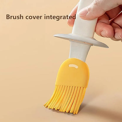 2-in-1 Oil Dispenser Bottle with Silicone Brush – Leakproof Oil Sprayer & Basting Brush for Cooking, Baking & BBQ