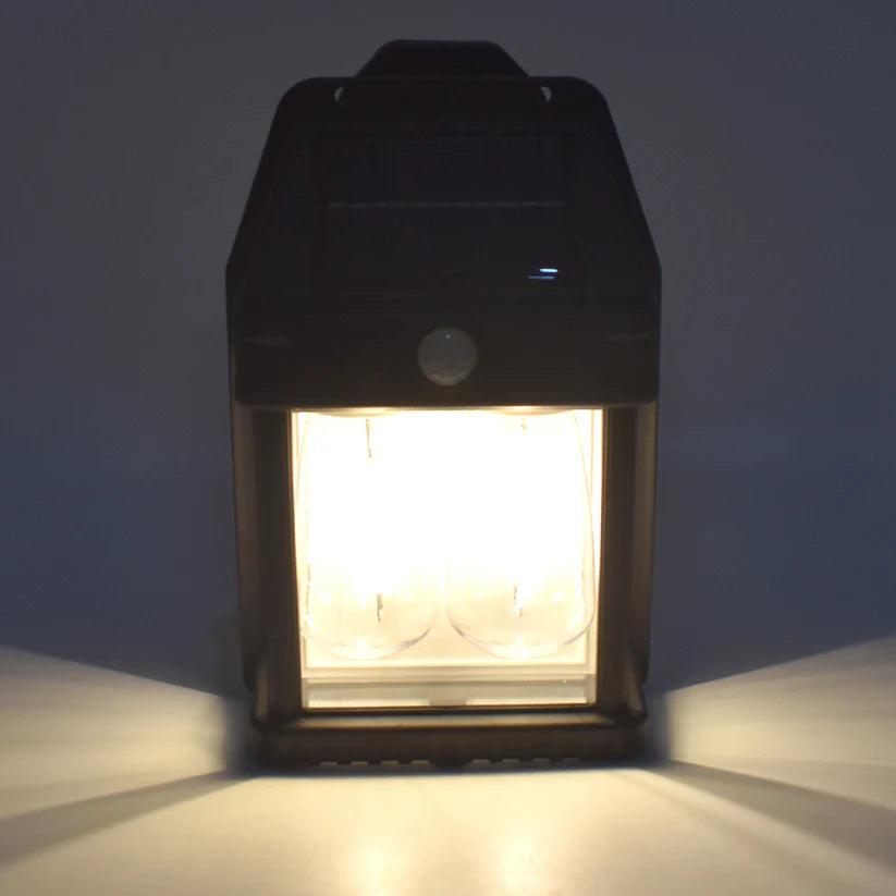 18W Solar Wall Double Lights / Lamp with 2 Modes & Motion Sensor (1 Pc)