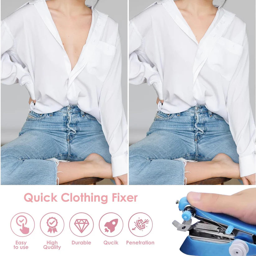 Mini Handheld Sewing Machine – Portable Cordless Stitching Machine