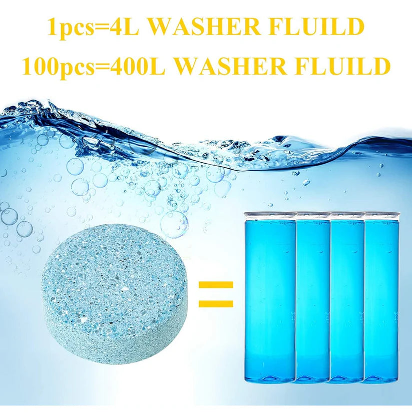 Car Wiper Detergent Tablets – Clear Windshield & Wiper Care