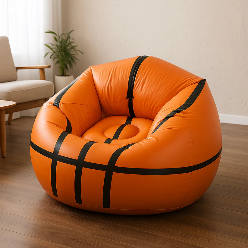 Foldable Cartoon Style Sofa Chair Ball Chair for Adults Kids Size 110×85 cm