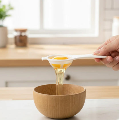 Egg Yolk Separator, Egg White Yolk Filter Separator, Egg Strainer Spoon Filter Egg
