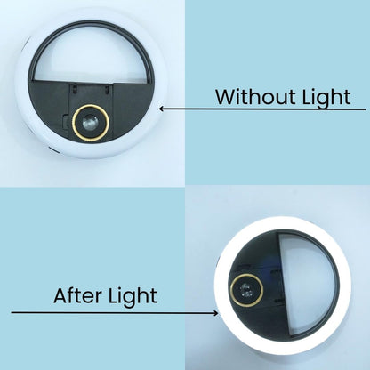 Professional LED Ring Light, 3 Brightness Levels, Selfie Photography Enhancement Light for Mobile Phones