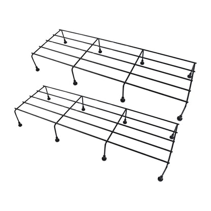 Metal Rectangle Flower plant stand for balcony (60×20 Cm / 2 Pc Set)