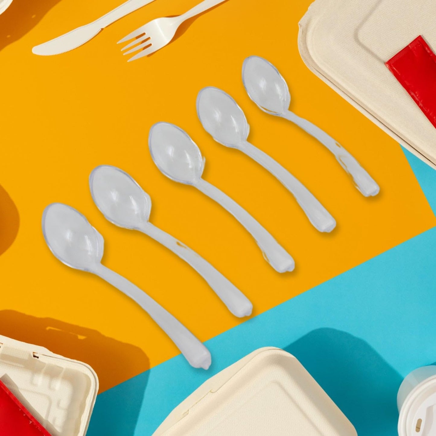 5-Tier Rotating Spice Jar Set with Spoons – Vertical Kitchen Seasoning Storage Organizer (360° Rotatable)