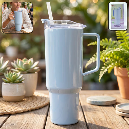 1800ml Travel Sipline Tumbler with Handle, Lid & Straw
