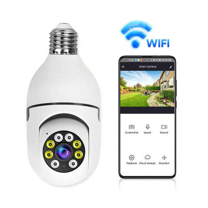 V380 Pro Fisheye 360 Degree Panoramic Wireless WiFi IP CCTV Security (Pack of 1)