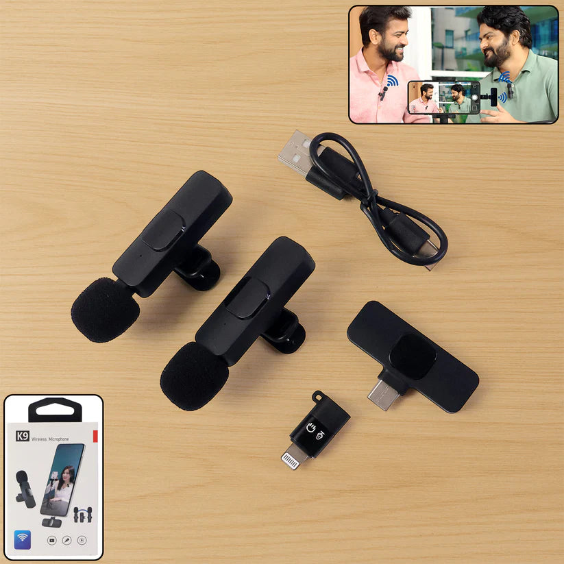 K9 Dual Wireless Microphone Set