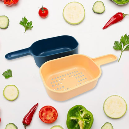 6-Blade Multifunction Vegetable Slicer Cutter with Storage Container & Handle